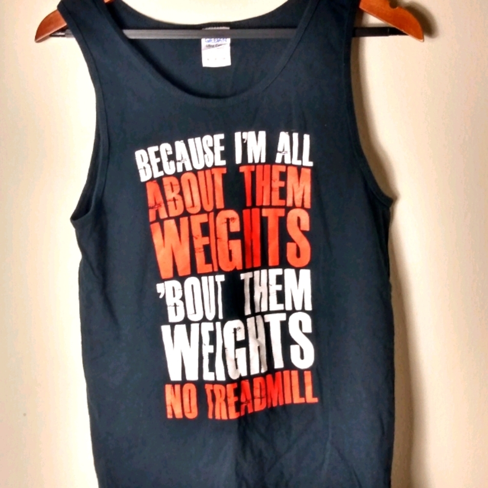 All About Them Weights Tank Top S - Picture 1 of 3